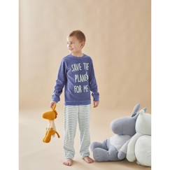 Bébé-Pyjama, surpyjama-Pyjama 2 pièces imprimé "Save the plenet" en velours