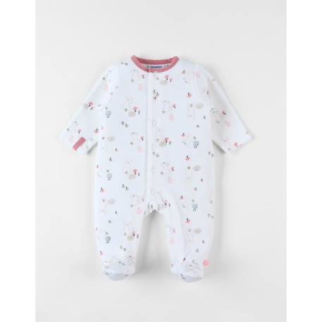 Bébé-Pyjama 1 pièce en velours imprimé champignons