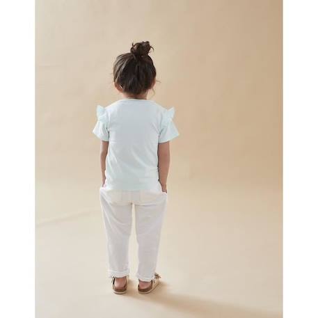 T-shirt imprimé petite fille à manches courtes BLEU 2 - vertbaudet enfant 