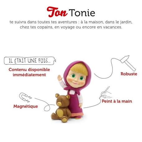 Figurine Tonie Masha et Mishka - TONIES® - 7 aventures audio pour enfant à partir de 3 ans BLANC 2 - vertbaudet enfant 