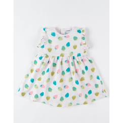 Robe jersey imprimé fraises  - vertbaudet enfant