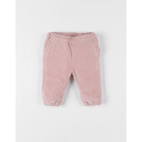Pantalon velours côtelé moyen ROSE 1 - vertbaudet enfant 