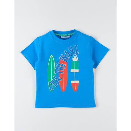 T-shirt imprimé planche de surf  manches courtes BLEU 2 - vertbaudet enfant 