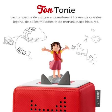 Figurine Tonie Heidi - TONIES® - Audio pour Toniebox - Enfant - Blanc BLANC 3 - vertbaudet enfant 