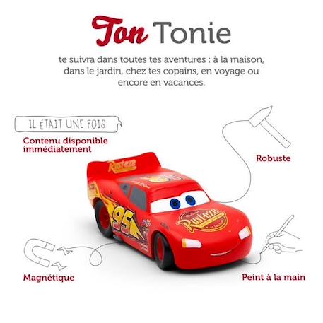 tonies® - Figurine Tonie - Disney - Cars - Figurine Audio pour Toniebox ROUGE 2 - vertbaudet enfant 