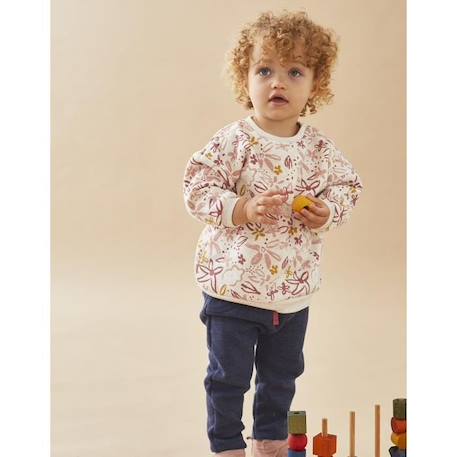 Bébé-Set sweat fleuri + jogging