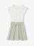 Robe fille effet 2 en 1 écru+indigo+rayé rose+rayé vert+rose pâle 19 - vertbaudet enfant 