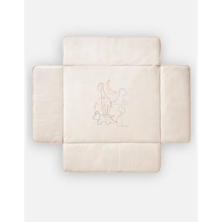 Tapis de parc - NOUKIE'S - Tiga, Stegi & Ops - Blanc - 100 x 100 cm - Polyester BLANC 4 - vertbaudet enfant 