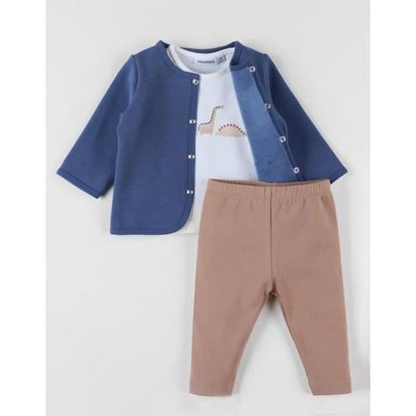 Set cardigan + t-shirt + pantalon BLANC 1 - vertbaudet enfant 