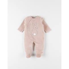 Bébé-Pyjama, surpyjama-Pyjama 1 pièce broderie lapin en velours