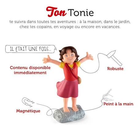 Figurine Tonie Heidi - TONIES® - Audio pour Toniebox - Enfant - Blanc BLANC 2 - vertbaudet enfant 