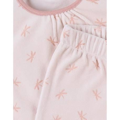 Pyjama 2 pièces en velours imprimés libellules ROSE 3 - vertbaudet enfant 