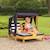 KidKraft - Double chaise longue en bois pour enfant avec auvent - Bleu marine MARRON 2 - vertbaudet enfant 