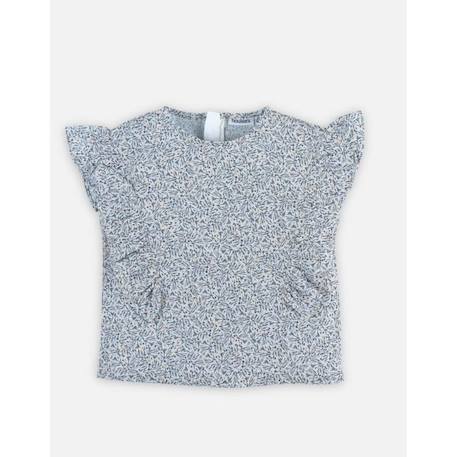 Blouse imprimé fleuri BLEU 1 - vertbaudet enfant 