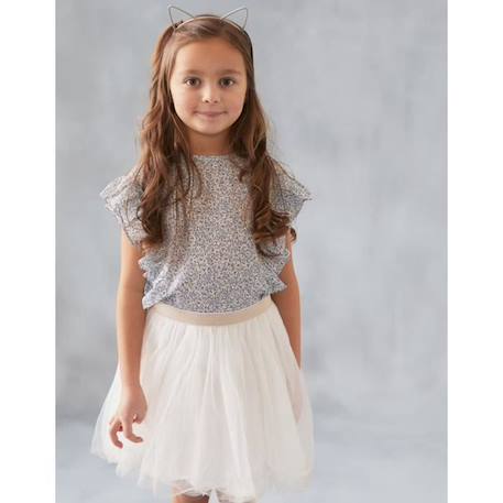 Blouse imprimé fleuri BLEU 2 - vertbaudet enfant 