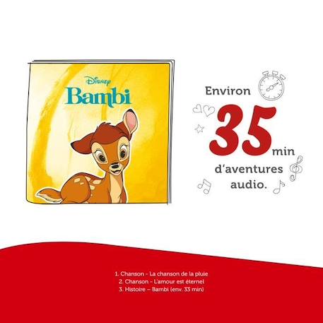 Figurine Tonie Disney Bambi - Audio pour Toniebox BLANC 4 - vertbaudet enfant 