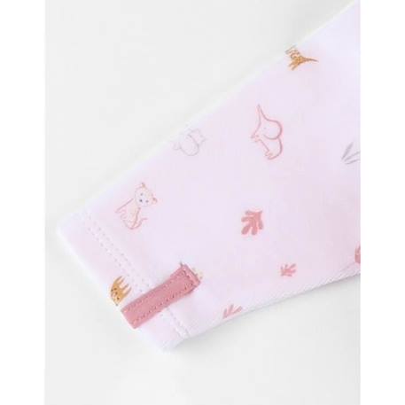 Pyjama 1 pièce en velours  imprimé animalier ROSE 4 - vertbaudet enfant 