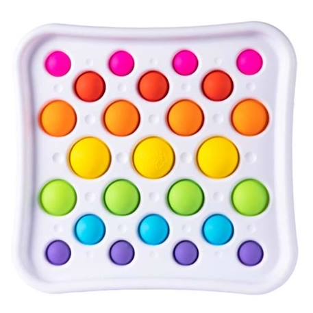 Tableau de 25 pops colorés Dimpl Pops Deluxe TOMY - Jouet sensoriel pour enfant de 3 ans et plus BLANC 2 - vertbaudet enfant 