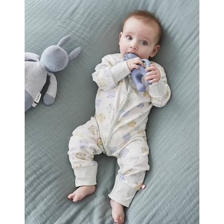 Pyjama combi longue évolutif en coton bio BLEU 1 - vertbaudet enfant 