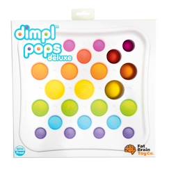 -Tableau de 25 pops colorés Dimpl Pops Deluxe TOMY - Jouet sensoriel pour enfant de 3 ans et plus