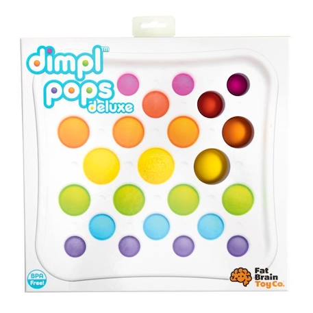 Tableau de 25 pops colorés Dimpl Pops Deluxe TOMY - Jouet sensoriel pour enfant de 3 ans et plus BLANC 1 - vertbaudet enfant 