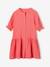 Robe boutonnée en gaze de coton rouge 3 - vertbaudet enfant 