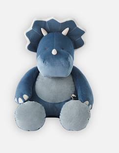 Jouet-Peluche en Veloudoux® Tiga, Stegi & Ops - NOUKIE'S - Ops - Bébé - 1 mois - Bleu - Mixte