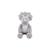 Peluche - NOUKIE'S - Ops - Veloudoux gris ultra doux - Mousseline de coton BIO - Pour bébé BEIGE 4 - vertbaudet enfant 