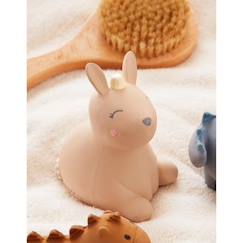 Jouet-Premier âge-Premières manipulations-Jouet de bain lapin avec hochet en caoutchouc naturel