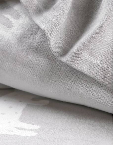 Couverture en tricot - NOUKIE'S - 75 x 100 cm - Bébé - Mixte - Gris GRIS 2 - vertbaudet enfant 