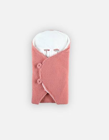 Couverture promenade en teddy - NOUKIE'S - Rose - Pour bébé - Polyester ROSE 1 - vertbaudet enfant 