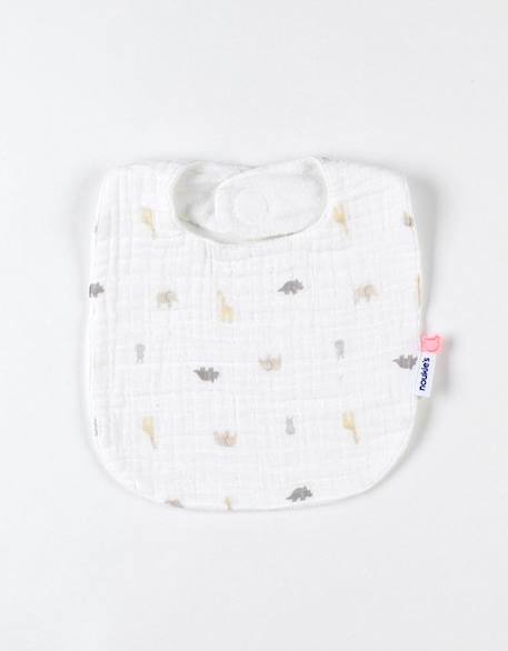 Set de 3 bavoirs imprimés BEIGE 3 - vertbaudet enfant 