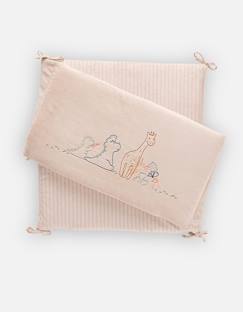 Linge de maison et décoration-Linge de lit bébé-Tour de lit Veloudoux® - NOUKIE'S - Collection Tiga, Stegi & Ops - Beige - Bébé - 180 x 33 cm