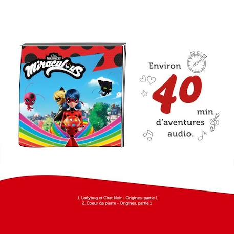 tonies® - Figurine Tonie - Miraculous - Ladybug - Figurine Audio pour Toniebox ROUGE 4 - vertbaudet enfant 