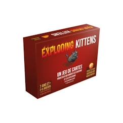 Jouet-Jeux de société-Jeu de société - ASMODEE - Exploding Kittens : Le Jeu de Base (Edition 2022) - 2 à 5 Joueurs - 15 Min