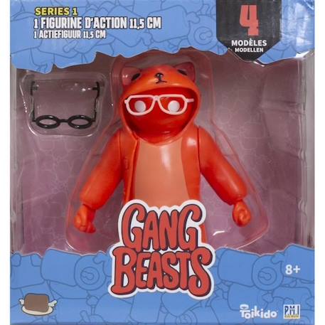 Gang Beasts® - 1 Figurine Articulée de 11,5 cm - Lot #1 - Figurines de Collection - Jeux Vidéos - Lansay ORANGE 1 - vertbaudet enfant 