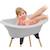 THERMOBABY Kit baignoire VASCO Gris charme : baignoire + pieds + tuyau de vidange BLEU 4 - vertbaudet enfant 