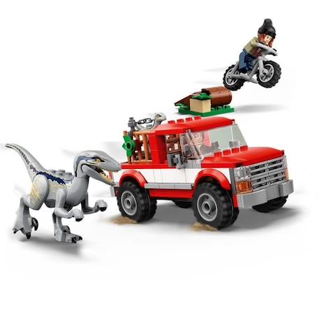 LEGO® 76946 Jurassic World La Capture des Vélociraptors Beta et Blue, Véhicules à Construire et Minifigurines de Gardiens ROUGE 3 - vertbaudet enfant 
