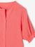 Robe boutonnée en gaze de coton rouge 5 - vertbaudet enfant 