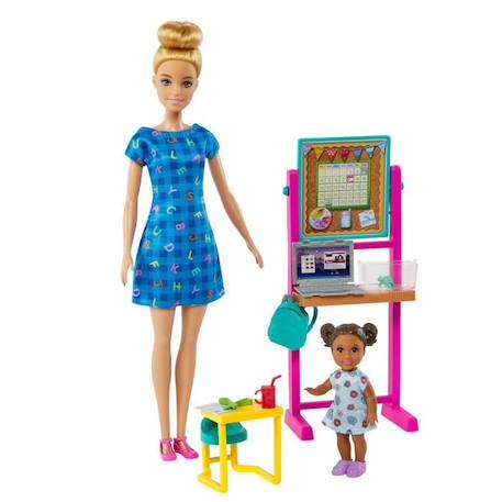Coffret Maîtresse d’école - Barbie - Poupée Mannequin - 3 ans et + BLANC 1 - vertbaudet enfant 
