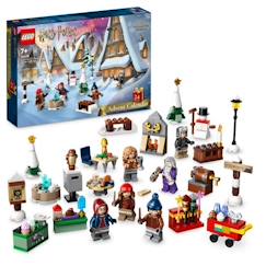 Jouet-LEGO® Harry Potter 76418 Le Calendrier de l’Avent 2023, avec 24 Cadeaux dont 6 Minifigurines du Village de Pré-au-Lard, Cadeau Noël