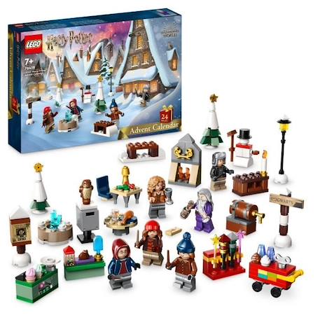 LEGO® Harry Potter 76418 Le Calendrier de l’Avent 2023, avec 24 Cadeaux dont 6 Minifigurines du Village de Pré-au-Lard, Cadeau Noël BLANC 1 - vertbaudet enfant 
