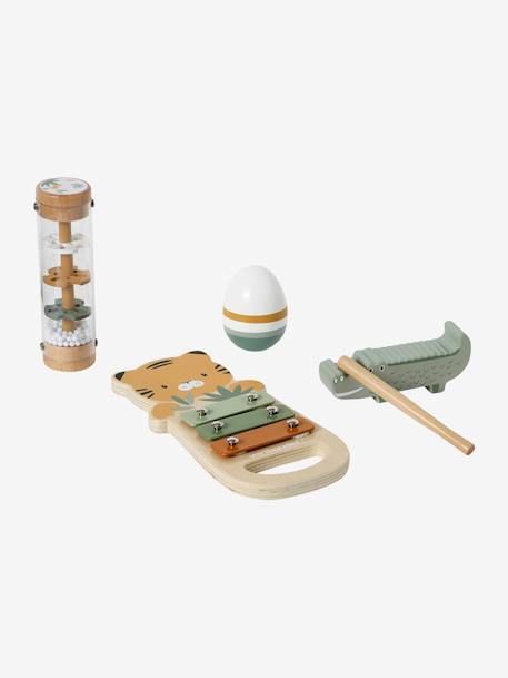 Set d'éveil musical en bois FSC® bois 3 - vertbaudet enfant 