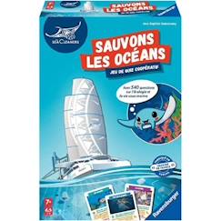 Jouet-Jeux de société-The SeaCleaners - Sauvons les Océans - Jeu de quizz - de 1 à 4 joueurs à partir de 7 ans - Enfant et parents - 20979 - Ravensburger