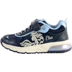 Chaussures-Chaussures fille 23-38-Basket Geox Enfant/Fille - J Spaceclub G. B - Marine/ciel 2 - Synthétique - Lacets - GEOX - Bleu