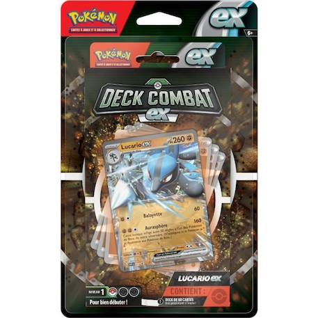 Deck de Combat Lucario/Pharamp - POKEMON - Carte à collectionner - Jaune - Multicolore - Mixte JAUNE 2 - vertbaudet enfant 