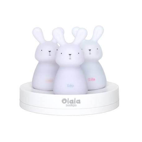Veilleuse enfant rechargeable par 3 Olala®, chemin lumineux – Veilleuse lapin pour l'endormissement BLANC 1 - vertbaudet enfant 