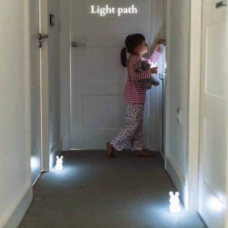 Veilleuse enfant rechargeable par 3 Olala®, chemin lumineux – Veilleuse lapin pour l'endormissement BLANC 3 - vertbaudet enfant 