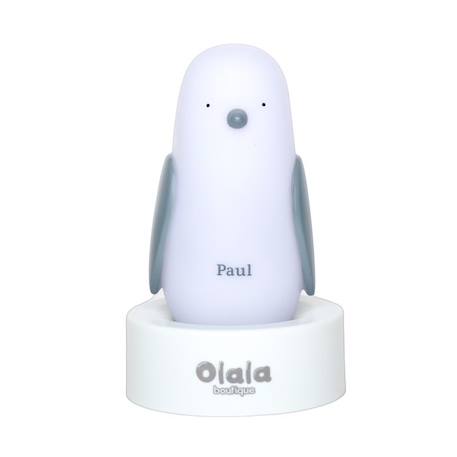 Veilleuse enfant Pingouin « Paul » de Olala® - Veilleuse rechargeable Induction pour faciliter l'endormissement [ Veilleuse nomade ] BLANC 1 - vertbaudet enfant 