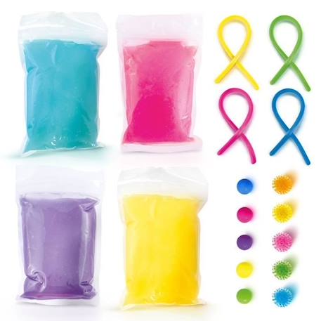 Fidget Slime - Baril de 1kg - Canal Toys - Texture extensible et non collante - Inclus 14 fidget toys BLANC 4 - vertbaudet enfant 